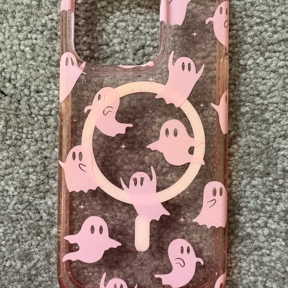 Velvet Caviar Pink Ghost Clear Phone Case